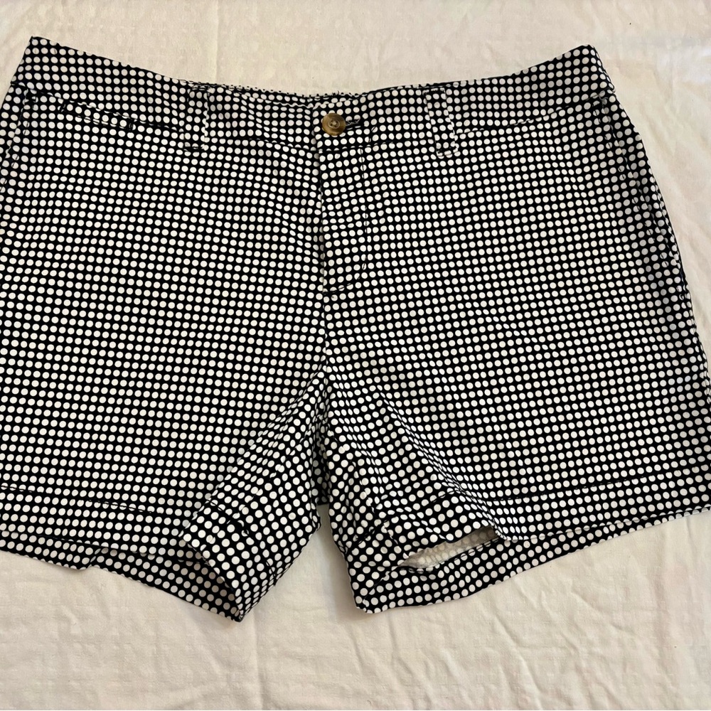 Faded Glory Black and White Bermuda Shorts